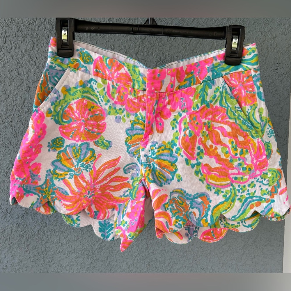 Lilly Pulitzer Colorful Buttercup Shorts Size 00